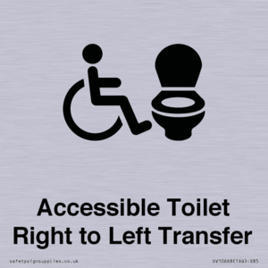 Accessible Toilet with Right to Left Transfer